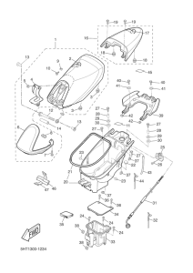 XQ125 Сиденье