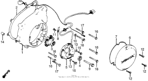CB900 Left crankcase cover + spark advancer
