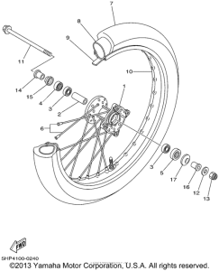 TTR125P Переднее колесо