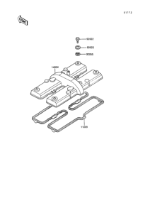 ZX500 Крышка головки цилиндров