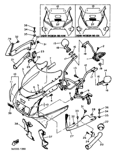FZR1000 Обтекатель 1