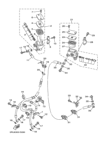 YP400 Главный тормозной цилиндр