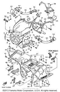 FZR600AC Обтекатели