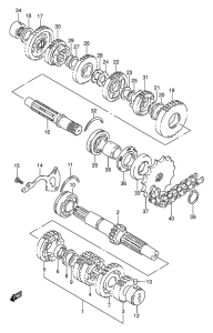 GS500 Трансмиссия