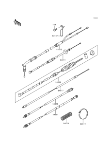 KH125 Тросы управления