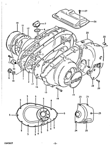 GS450 Crankcase cover ass`y  (v