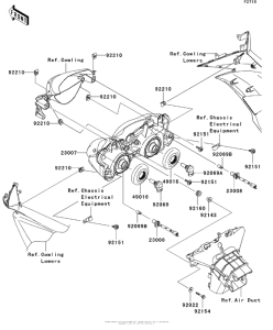 ZX600 Фара