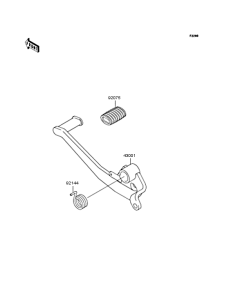BJ250 Педаль тормоза