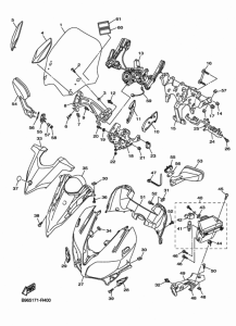FJR1300A Обтекатель 1