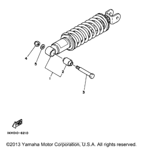 XT225JC Задняя подвеска