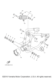 XVS650 Задний рычаг подвески