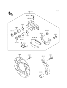 ZR550 Задний суппорт