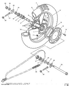 TT600R Переднее колесо