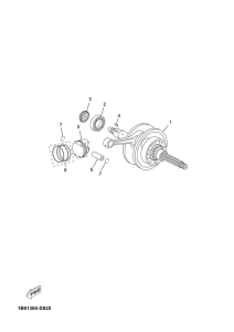 YP125R Crankshaft & piston