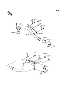 KLX250 Глушитель