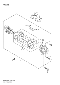 GSX1250 (ABS) Передний суппорт