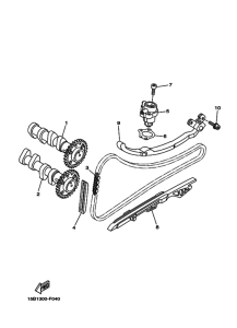 XP500 Распределительный вал & chain