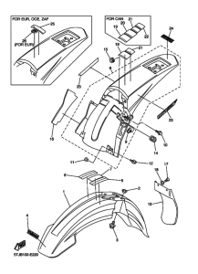 WR450F WR450FV Крыло