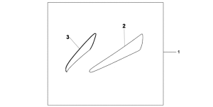 XL1000V (ABS) Side fairing accent