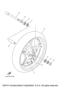 XV17PCMWC Переднее колесо