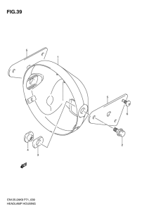 EN125-2 Фара головного света