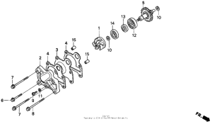 CR250R Водяной насос