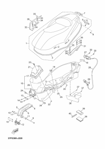 YP250R Сиденье