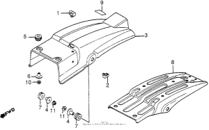 XL350R Задний бампер