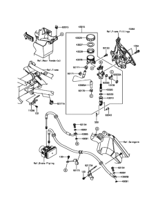 KLE650 Задний торм цилиндр