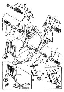 XS750 Stand. footrest