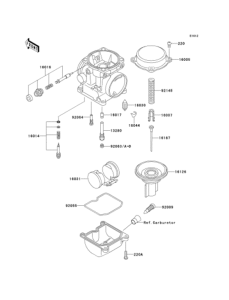 EJ650 Карбюратор в разборе