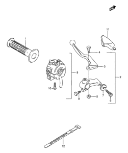 AX115 Рычаг сцепления