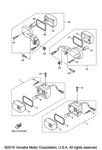 YW125 Поворотники
