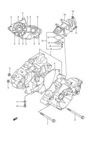 RM80 Картер двигателя