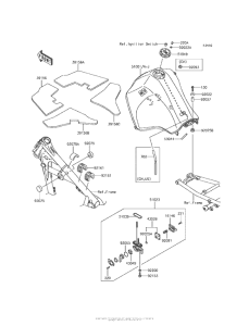 KL650 Топливный бак