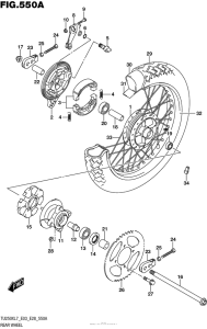 TU250 Переднее колесо