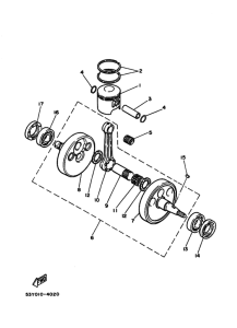 TY250 クランクシヤフト. ピストン