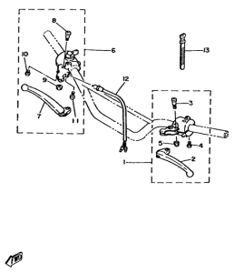 DT80 Interruptores de manillar-pala