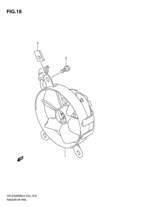 DR-Z400 Радиатор fan