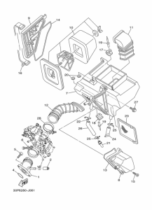TTR125LE Впускная система