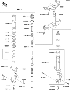 ZX900 Front fork(zx900-b1 / b2)