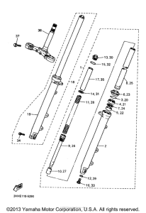 FZR600RJ Передняя вилка
