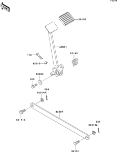 BN125 Педаль тормоза
