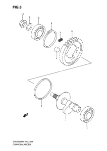 DR125 Балансир кривошипа