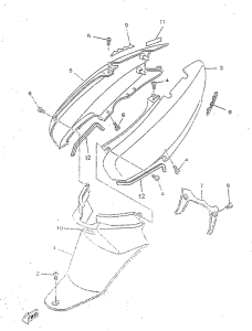 YN50R Боковые обтекатели