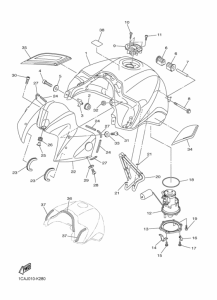 FZ1-S Fuel tank assy