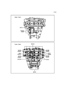 ZX1000 Болты крепления картера