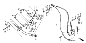 CR125R Глушитель