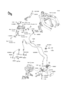 ER650 Тормозные трубки