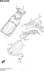 GSX-S1000 (ABS) Задний бампер